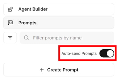 Auto-send prompts
