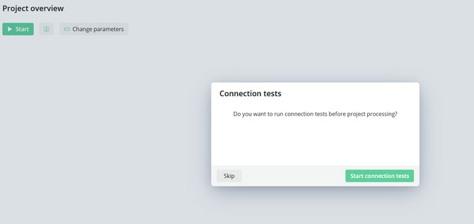 Connection tests